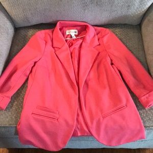 Forever 21 size small coral open front blazer